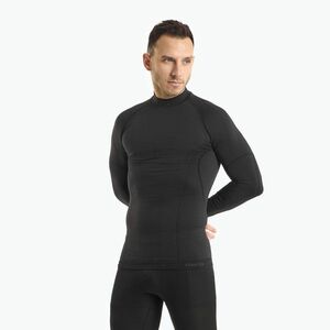 Férfi Mico Odor Zero Mock Neck termál póló fekete IN01451 (Odor Zero Mock Neck IN01451) kép