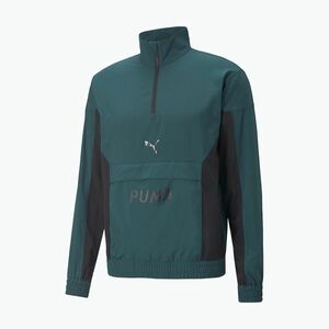 Férfi edződzseki PUMA FIT Woven 1/2 ZIP zöld 522129 24 (FIT Woven 1/2 ZIP 522129 24) kép