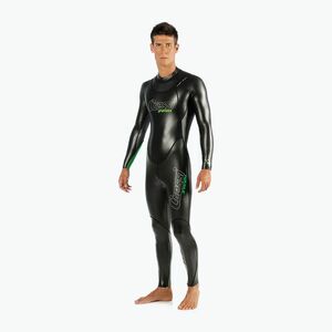 Férfi Cressi Triton 1.5 mm-es triatlon búvárruha fekete-zöld DG002202 (Triton 1, 5 mm DG002202) kép