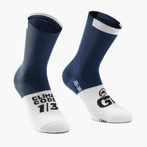 ASSOS GT C2 kék-fehér kerékpáros zokni P13.60.700.2A.0 (GT C2 P13.60.700.2A) kép