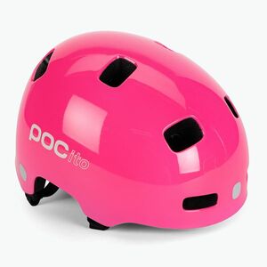 Gyermek kerékpáros sisak POC POCito Crane MIPS fluorescent pink (Pocito Crane MIPS Jr 10826) kép