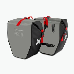 Extrawheel Biker 25L kerékpáros csomagtartó 2 db fekete/szürke E0120 (Biker E0120) kép