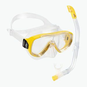 Cressi Onda gyermek snorkel készlet + mexikói maszk + snorkel világos sárga DM1010131 (Onda + Mexico DM1010131) kép