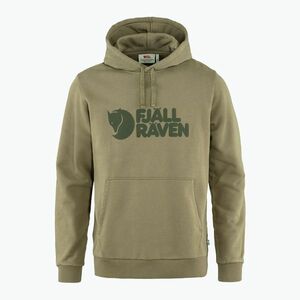 Férfi trekking pulóver Fjällräven Logo Hoodie zöld F84144 (Logo Hoodie F84144) kép