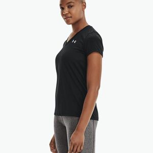 Under Armour Tech SSV női edzőpóló - Egyszínű fekete és ezüst 1255839 (Tech SSV - Solid 1255839) kép