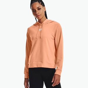 Under Armour női edzőpulóver Rival Terry Hoodie narancssárga 1369855 (Rival Terry Hoodie 1369855) kép