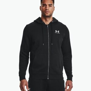 Under Armour Essential Fleece Full Zip Hood Férfi edzőpulóver Fekete 1373881 (Essential Fleece FZ Hood 1373881) kép