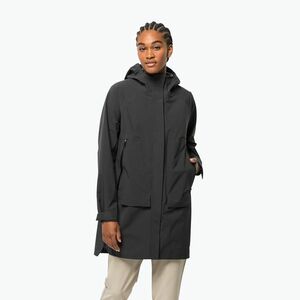 Jack Wolfskin női esőkabát Goldgewann Parka fekete 1115731_6350_002 (Goldgewann Parka 1115731_6350_002) kép