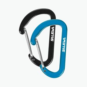 Salewa Flat Wiregate karabinerek 2 db fekete/kék 00-0000034103 (Flat Wiregate 999 00-0000034103) kép