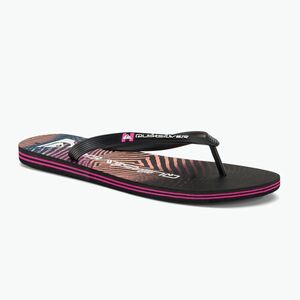 Quiksilver férfi Molokai Wordblock flip flop fekete és rózsaszín AQYL101287 (Molokai Wordblock AQYL101287-XKKM) kép