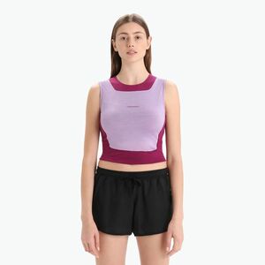 Icebreaker női termál tank top Zoneknit Cropped Bra-Tank lila IB0A56FC8231 (Zoneknit Cropped Bra-Tank IB0A56FC8231) kép