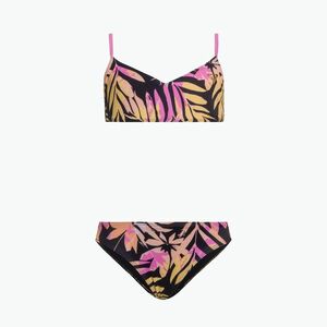 Gyermek kétrészes fürdőruha ROXY Active Joy Basic Triangle Set 2021 anthracite zebra jungle girl (Active Joy Basic Triangle Set ERGX203501) kép