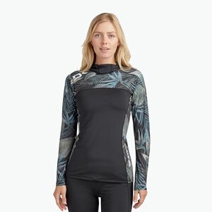 Dakine női úszópóló Hd Snug Fit Rashguard Hoodie fekete/szürke DKA333W0002 (Hd Snug Fit Rashguard Hoodie DKA333W0002) kép