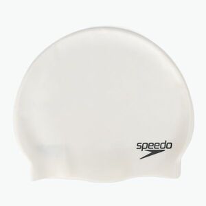 Speedo Plain Flat szilikon sapka fehér 8-709910010 (Plain Flat Silicone 8-709910010) kép