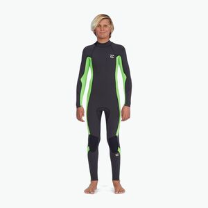 Gyermek úszóhab Billabong 3/2 Boys Absolute BZ GBS Full neon green (3/2 mm Absolute Back Zip ABBW100126-NGN) kép