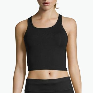 Casall Crop Crop Rib Racerback női edzőtábor felső fekete 20424 (Crop Rib Racerback 901 20424) kép