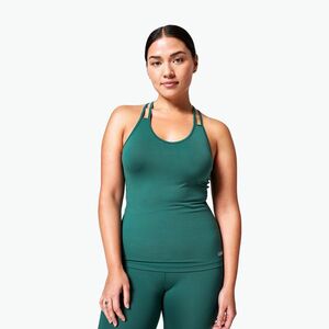 Casall női V-nyakú Racerback tréning top zöld 22154 (V-Neck Racerback 412 22154) kép