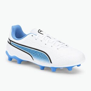 PUMA King Match FG/AG gyermek futballcipő fehér 107266 01 (King Match FG/AG 107266 01) kép