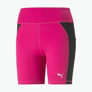 PUMA Fit 5" edző leggings rövid fekete-rózsaszín 523078 64 (Fit 5" Short 523078 64) kép