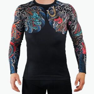 Férfi Ground Game Bushido 3.0 Rashguard fekete RASHBUSH3BLA RASHBUSH3BLA (Bushido 3.0 RASHBUSH3BLA) kép
