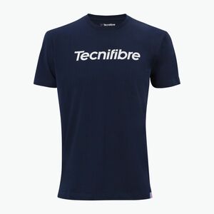 Gyermek tenisz póló Tecnifibre Team Cotton Tee marine (Team Cotton Tee Jr 22COTEMA3D) kép