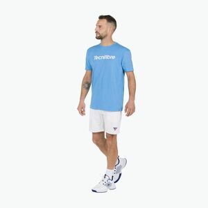 Férfi tenisz póló Tecnifibre Team Cotton Tee azur (Team Cotton Tee 22COTEAZ35) kép