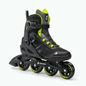 Férfi Rollerblade Macroblade 84 BOA görkorcsolyák fekete/zöld 07370600 (Macroblade 84 BOA 07370600) kép