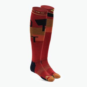 Férfi sí zokni ORTOVOX Freeride hosszú zokni Cozy cengla rossa (Freeride Long Socks Cozy 5440100006) kép