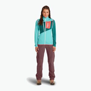 Női ORTOVOX Fleece Grid mellény jég vízesés (Fleece Grid Vest 8720300018) kép