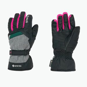 Reusch Flash Gore-Tex gyermek síelő kesztyű fekete/fekete melange/rózsaszín glo (Flash Gore-Tex 6261305-7771) kép