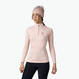 Női Rossignol Classique 1/2 Zip púderrózsaszín termikus melegítő pulóver (Classique 1/2 Zip RLMWL08) kép