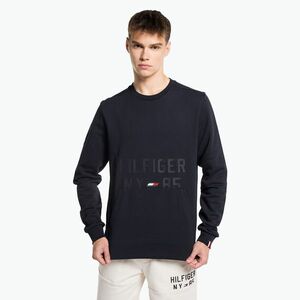 Tommy Hilfiger Graphic Crew kék férfi edzőpulóver (Graphic Crew MW0MW30399DW5) kép