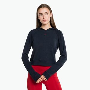 Női tréning pulóver Tommy Hilfiger Slim Soft Hoodie kék (Slim Soft Hoodie S10S101456DW5) kép