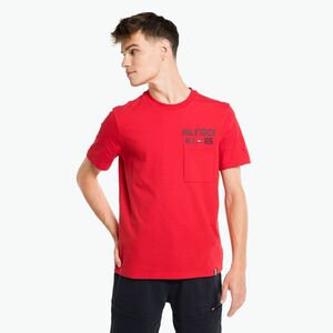Férfi Tommy Hilfiger grafikus póló piros (Graphic S/S Tee MW0MW30444XLG) kép