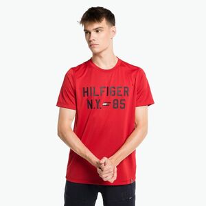 Férfi Tommy Hilfiger grafikus tréning póló piros (Graphic S/S Training MW0MW30471XLG) kép