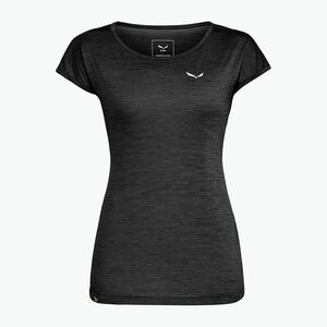 Női trekking póló Salewa Puez Melange Dry black out melange (Puez Melange Dry 00-0000026538) kép