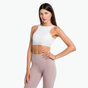 Calvin Klein Medium Support YAF fényes fehér fitness melltartó (Medium Support 00GWS3K123YAF) kép