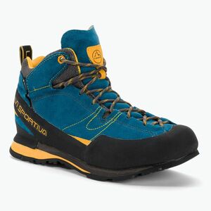 Férfi túrabakancs La Sportiva Boulder X Mid kék/sárga (Boulder X Mid ZFAS004BY) kép