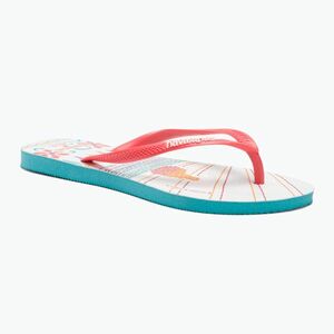 Női Havaianas Slim Local Soul Ibiza szandál piros/kék/narancs (Slim Local Soul Ibiza H4144768) kép