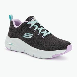 Női edzőcipő SKECHERS Arch Fit Comfy Wave fekete/lila (Arch Fit Comfy Wave 149414 BKLV) kép