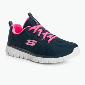 SKECHERS Graceful Get Connected női edzőcipő navy/hot pink (Graceful Get Connected 12615 NVHP) kép