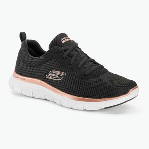 Női edzőcipő SKECHERS Flex Appeal 4.0 Brilliant View fekete/rózsa arany (Flex Appeal 4.0 Brilliant View 149303 BKRG) kép