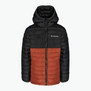 Columbia Powder Lite kapucnis gyermek pehelypaplan dzseki warp piros/cápa (Powder Lite Hooded 1802901849) kép