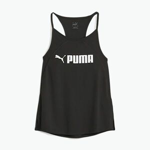 Női tréning póló PUMA Fit Fashion Ultrabreathe Allover Tank puma fekete/puma fehér (Fit Fashion Ultrabreathe Allover Tank 523846 01) kép