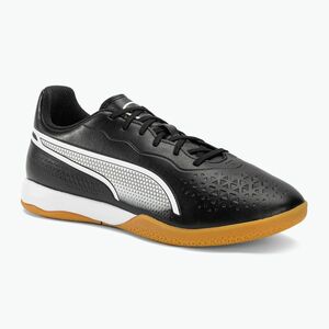 PUMA King Match IT férfi futballcipő puma fekete/puma fehér (King Match It 107261 01) kép