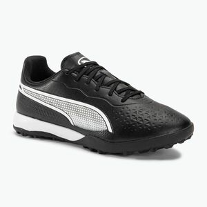 PUMA King Match TT férfi futballcipő puma fekete/puma fehér (King Match Tt 107260 01) kép