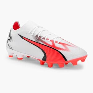 PUMA Ultra Match FG/AG férfi futballcipő puma fehér/puma fekete/tűz orchidea (Ultra Match Fg/Ag 107347 01) kép