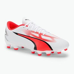 Férfi futballcipő PUMA Ultra Play FG/AG puma fehér/puma fekete/tűz orchidea (Ultra Play Fg/Ag 107423 01) kép