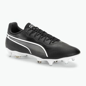 Férfi futballcipő PUMA King Pro MXSG puma fekete/puma fehér (King Pro MxSg 107475 01) kép