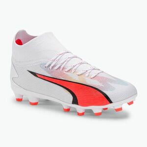 PUMA Ultra Pro FG/AG Jr gyermek futballcipő puma fehér/puma fekete/tűz orchidea (Ultra Pro Fg/Ag Jr 107510 01) kép